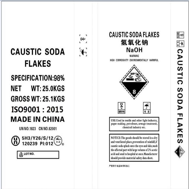 99 soude caustique 25kg pour l'agent révélateur Saponifying Agent de couleur