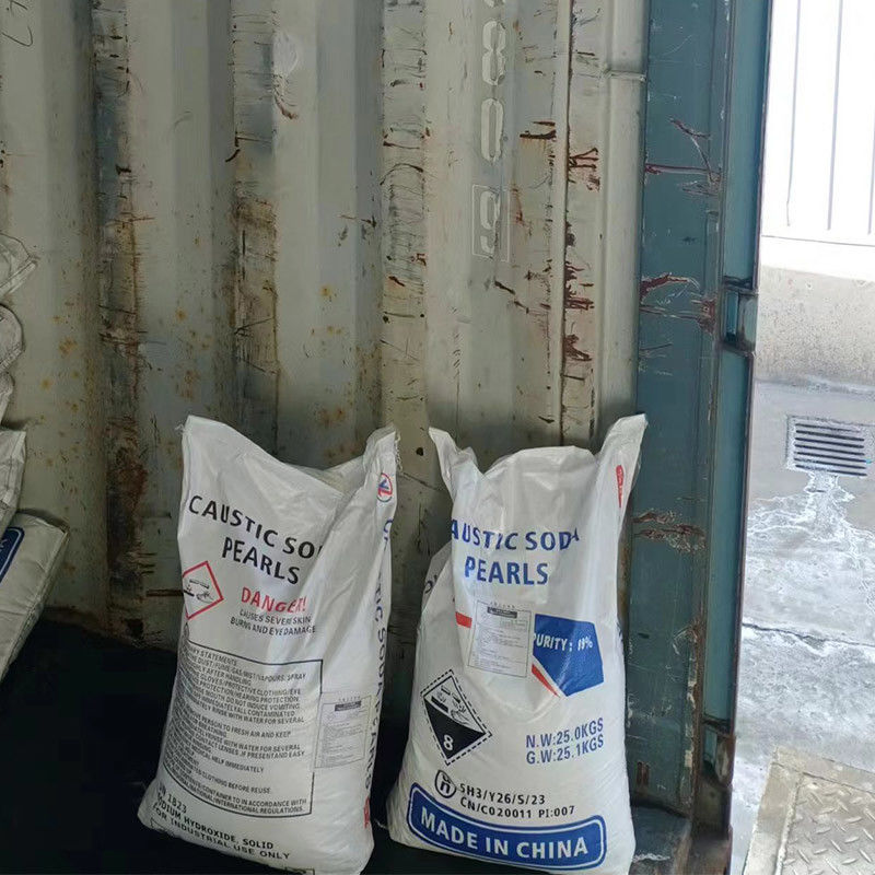 Perles de soda caustique Numéro de boîte 1310 73 2 25 kg/sac Pour le traitement des eaux usées